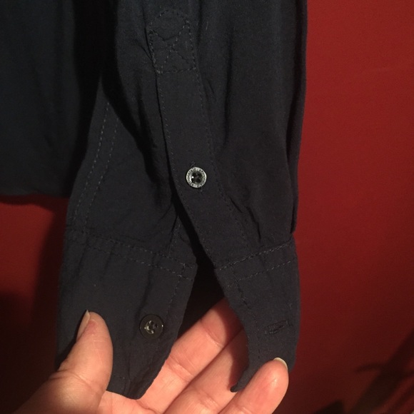 Aeropostale Collarless Casual Button down Shirt - Picture 4 of 5